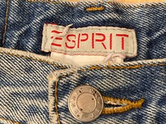 Vintage ESPRIT High Wasted Mom Womens Blue Denim Jeans Tapered Size 27 x 26