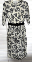 RARE Vintage Abercrombie & Fitch Tanner Dorothy Cox Dress Toile Fabric 10 EUC