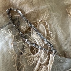 Vintage 1940s 1950s Silver Rhinestone Sequin Showgirl Bottoms Costume Hollywood