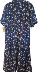 Vintage Carol Anderson Size 22 Made In USA Floral Maxi Dress Blue New With Tags