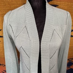 Vintage Ardee Open Knit Cardigan Sweater. Medium. Bell Cuffs. Acrylic. Boho.