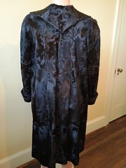 Vintage 1950’s Broadtail Lamb Black Coat Large
