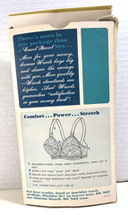 Vintage 1950s Garcrest White Bullet Pin-Up Bra, 36B Brand New In The Box MCM