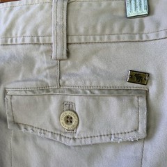 Vtg 90s/Y2K Abercrombie Khaki Chino Size 4 Low Rise Preppy Distressed Cuffed