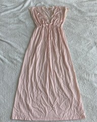 Softness by Avon S Vintage Pink 2 Piece Robe Nightgown Set Lace