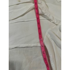Laura Ashley Vintage 80s White Peter Pan Collar Blouse Puff Sleeve Pintuck Bow