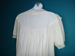 Vtg Barbizon Blendaire Batiste Robin Style Short Nightgown Pink Lace Trim Sz M