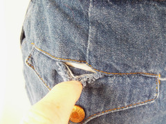 Vintage 1970s Ralph Lauren Polo Western Wear Denim Jeans Skirt Size 8 26″ Waist