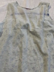 Vtg Just for Women Blue Floral Sheer Lace Nightgown Cottagecore Sleepwear 80’s