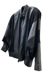 Jota U Cueros Leather and Suede Bat Wing 1980s Jacket Size L ArgentinaL(J14)