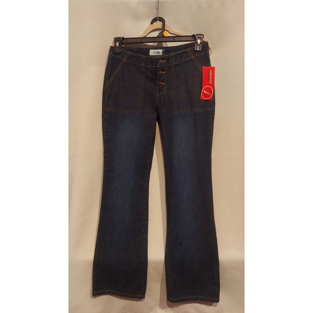 Jordache Womens Vintage Y2K Lo-Rise Button Fly Flare Jeans Size 9/10 NWT