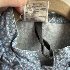 Vintage Laura Ashley Pink & Blue Ditsy Piecrust Dress Great Britain UK 12 US 10