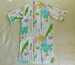 VTG Catherine Ogust Penthouse Gallery mod Sakura, bamboo & butterfly shirt dress