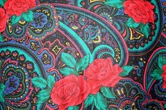 VTG NWT ALFRED DUNNER Casual Top / Blouse ~ Roses / Paisley Rayon ~ Sz. 16 #03
