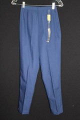 VINTAGE 1960’S NEVER WORN DEADSTOCK COTTON POLY BLUE CAPRIS 23 INCH WAIST