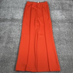VTG 2 Pc Pykettes Leisure Suit Red Orange Women 13/14 Shirt Blazer Pant