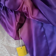 Zum Zum 1980s Party Dress Juniors 5-6 Purple Blue Lace Polyester Acetate