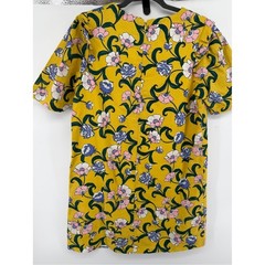 MoonRiver Whimical Cottagecore Retro Romantic Yellow Floral Mini Dress SzS
