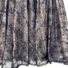 Vintage 1950s Navy Pink Floral Net Lace Tulle Halter Party Dress Velvet Bows