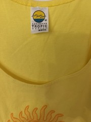 NEW Womens Yellow Cozumel Dolphin Sleeveless Dress/Beach Cover One Size