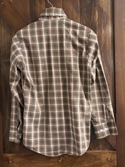 Vintage 70s Levi’s Plaid Button Up Shirt USA Youth 18 Fits Women’s XS S Brown