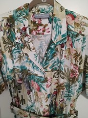 Vintage Hawaiian Print Tropical Jumpsuit Carol Anderson 80’s 90’s Multocolor