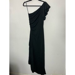 Vintage Climax Karen Okada For David Howard Black One Shoulder Dress 5/6 Small