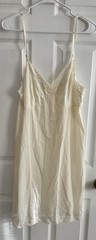 VANITY FAIR Off White Nylon Full Slip Lace Trim – Style 10-103 40 22″/46 Vintage