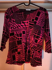 Vintage Y2K Top with 3/4 Sleeves – Extra Small