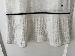 Vintage HEAD Tennis Dress Made in Italy White Knit Sleeveless Drop Waist