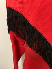 Vintage Kenny Rogers Western Collection Fringe Red Woman’s Shirt Sz 12