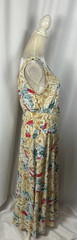 Vtg 80s Carol Anderson Postcard Travel Destination Midi Dress Beach Desert 12