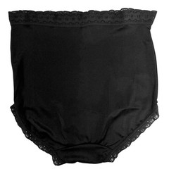 VTG Be Free One Size 5-7 Black Sissy Granny Panties Underwear Brief USA NWT