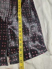 Vintage Y2K Apt.9 Black & Pink Heart Print Chemise Nightie Slip Dress Size XL