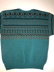 Vintage BONJOUR INTERNATIONAL SWEATER Winter Womens Large Green VGUC