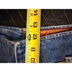 Lawman Western Slim Fit Jeans Womens 11 Blue Vintage High Rise Studded Straight