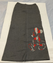 Disney Mickey Mouse x Jean Charles De Castelbajac Embroidered Grey Skirt Vintage