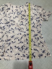 VTG 80s Abstract Geometric Wrap Blazer Tunic Top Short Sleeve Belt Metallic S/M