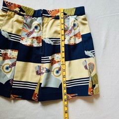Vintage Marcia Tennis Novelty Print Pleated Mini Skirt 12 Pickleball Resortwear