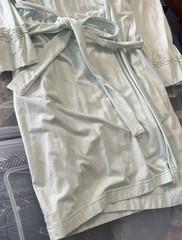 Saks Fifth Avenue Pale blue/mint dressing Robe, size Small