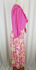 Vintage 70s Jane Schaffhausen Belle France Provençal Polka Dots Dress Womens 8