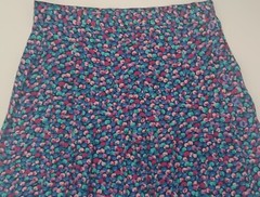 VINTAGE JANE SCHAFFHAUSEN BELLE FRANCE MULTICOLOR MIDI LENGTH WRAP SKIRT SIZE 6