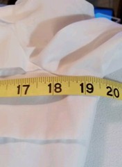 Vintage Michelle Stuart Women`s Small White Shirt Blouse Button Back Secretary