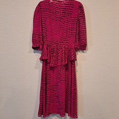 Georgee Originals Vintage Deadstock 70s 80s Pink Dress Size M- See Measurements