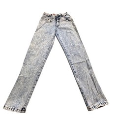 Bonjour Paris Vintage 80s Acid Wash High Waist Tapered 27×30 Made in USA AA02