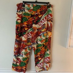 Vintage Jams World ’90s Salsa Print Parachute Pant size small