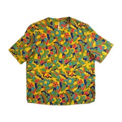 Bold Vintage Multicolor Marlis Short Sleeve Blouse – Size 14