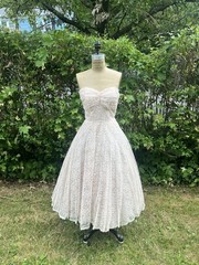 Vintage 1950 Pretty in Pink Prom Dress