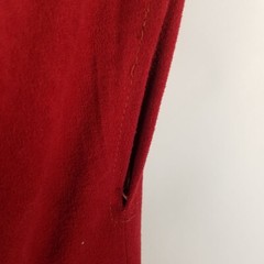 Vtg Patty O’Neil High Collar Asian Inspired Maxi Arnel Sueded Red XS Size 0 2