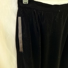 Vtg Lloyd Williams Skirt Black Velvet Maxi Skirt Size Sm Witchy Goth Dark Fairy